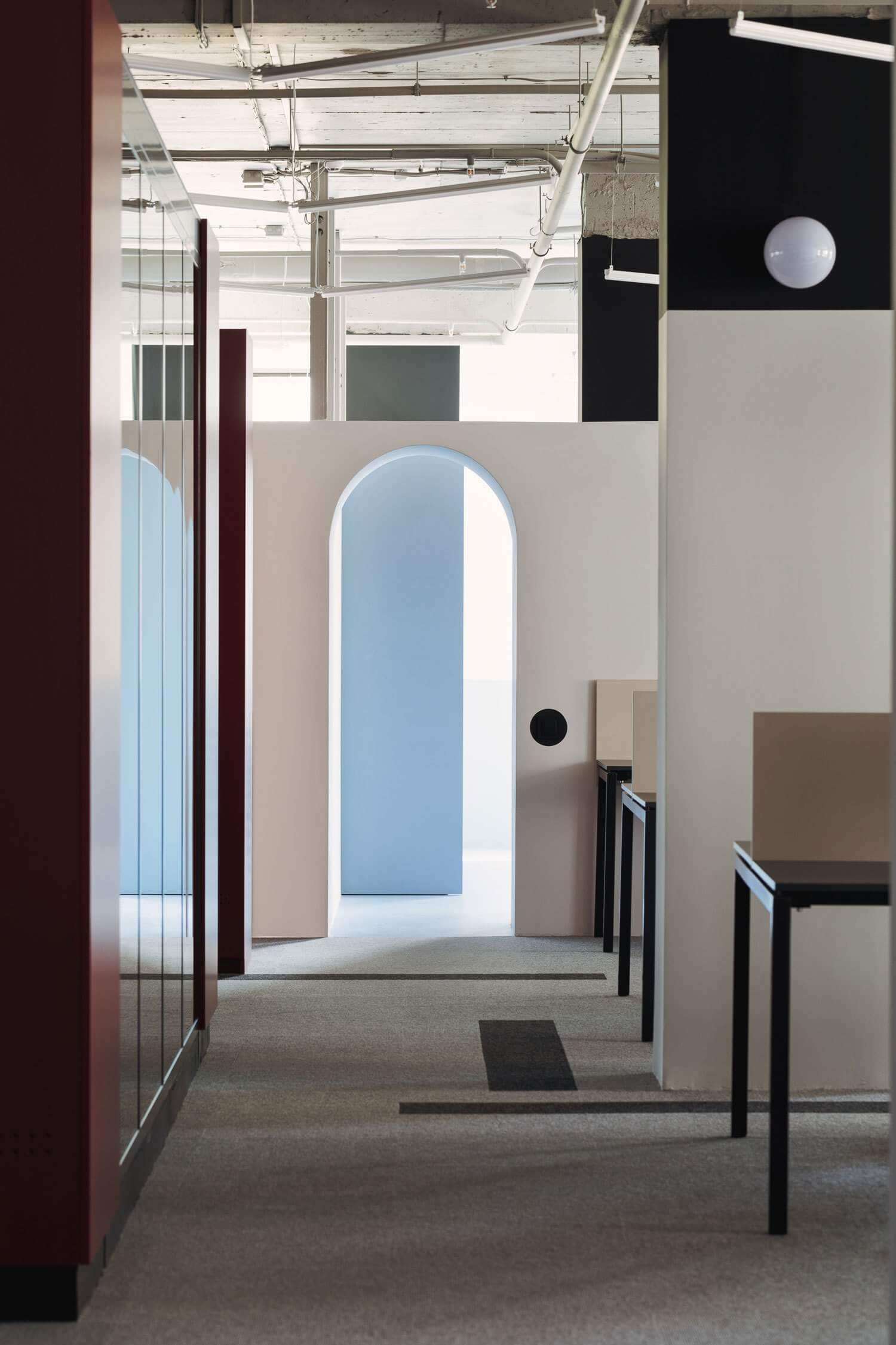 辦公室設計,辦公室導視設計,藍色辦公室設計,現代簡約時尚辦公空間