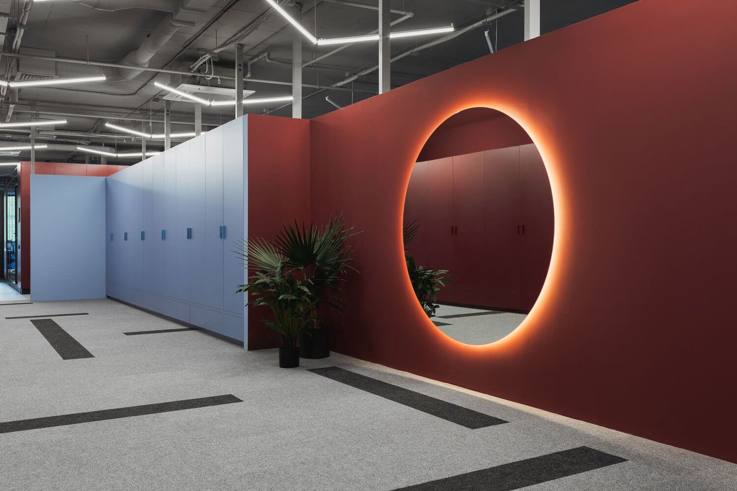 辦公室設計,辦公室導視設計,藍色辦公室設計,現代簡約時尚辦公空間