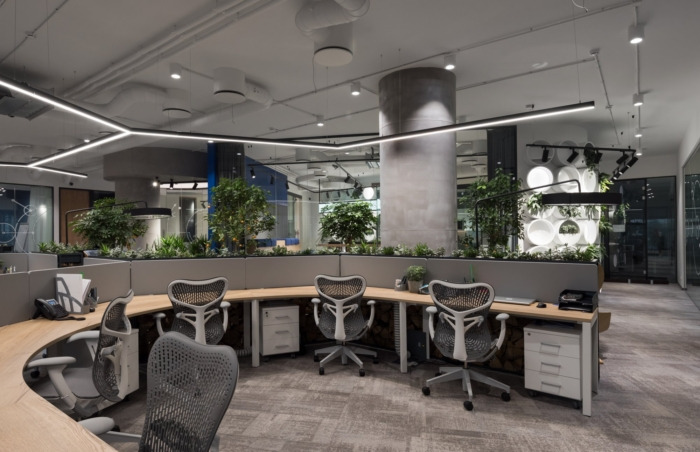辦公空間，現代風格辦公室設計，國外辦公室設計，通信機構辦事處設計