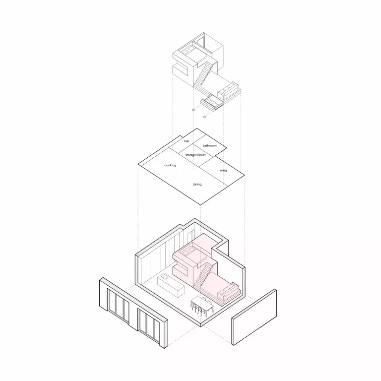 小戶型，多功能空間，公寓改造，阿姆斯特小公寓設計，loft公寓設計