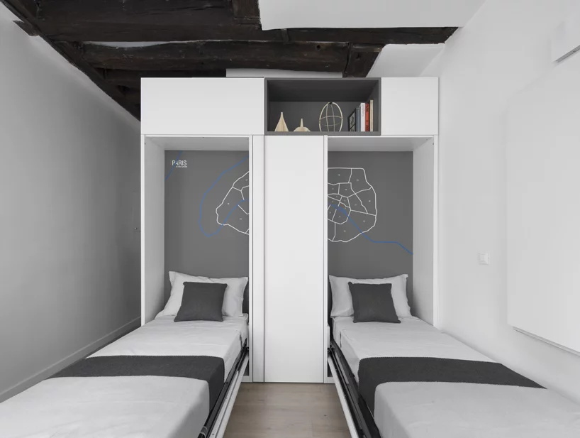 小戶型,多功能空間,公寓改造,巴黎小公寓設計,十幾平米住宅設計