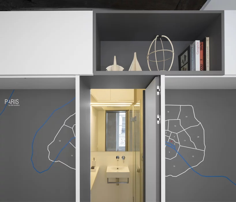 小戶型,多功能空間,公寓改造,巴黎小公寓設計,十幾平米住宅設計