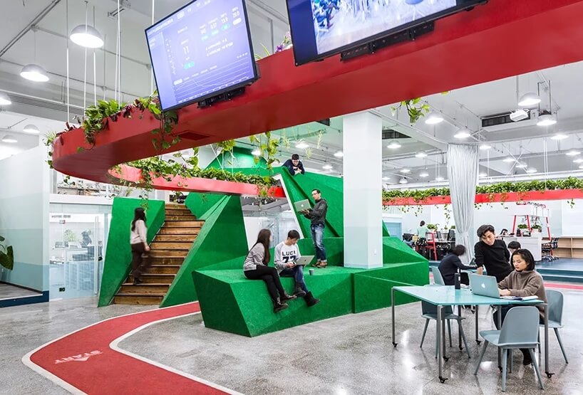 辦公空間，辦公室設計，生態辦公室，北京辦公室設計，北京樂平辦公室，眾建築