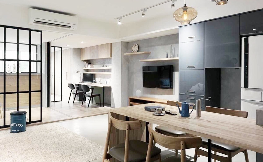 60多平米住宅設計，住宅空間設計，私宅空間設計，現代簡約風格住宅設計，台灣設計