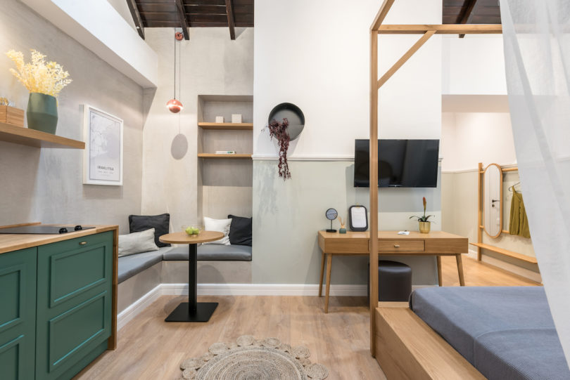 改造空間,住宅改造酒店設計,希臘小旅館設計,酒店空間