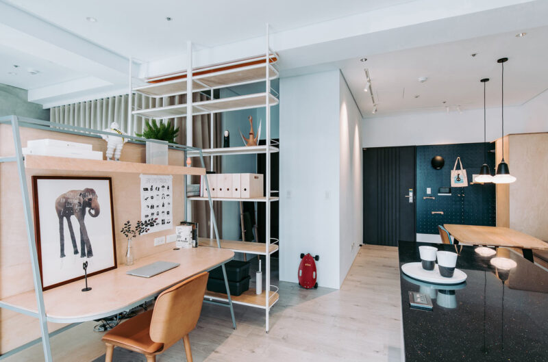 寶島台灣一間46.2平米開放式小公寓設計