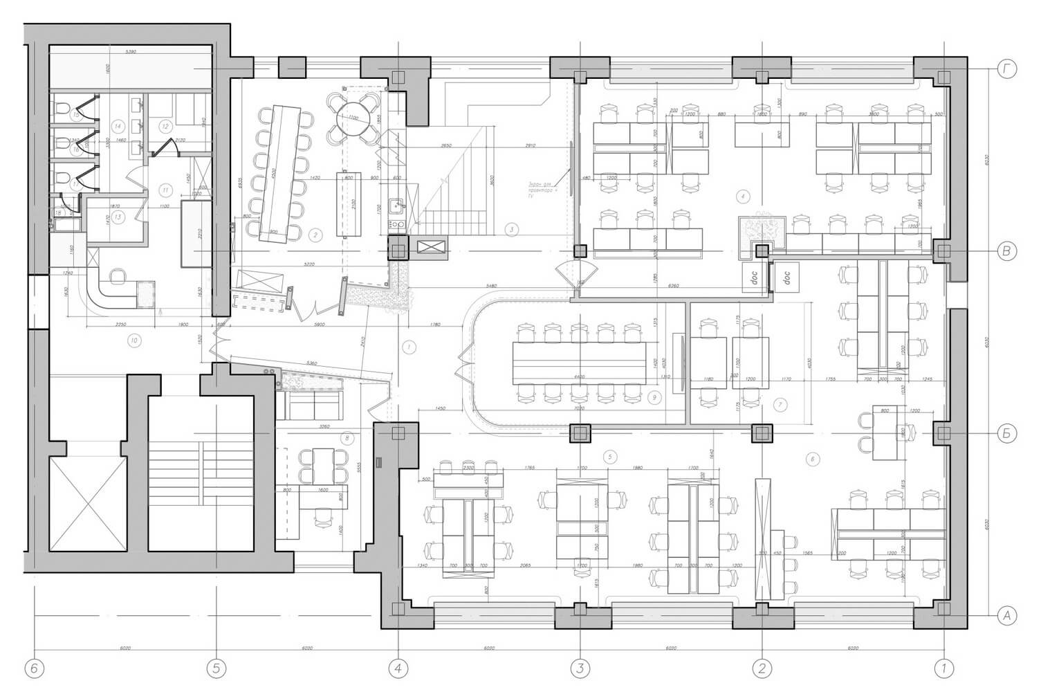 辦公空間,包豪斯風,俄羅斯,IT辦公室,國外辦公室