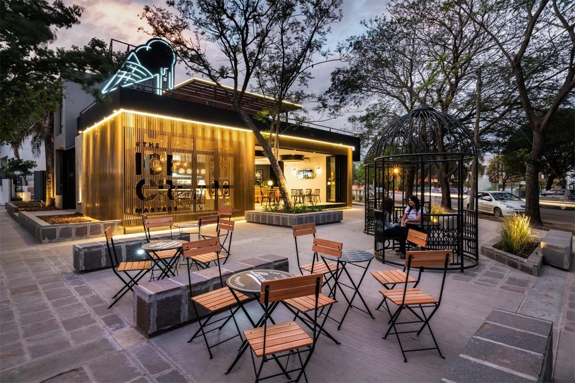 餐飲空間,冰淇淋旗艦店,阿根廷,FERRO & ASSOC.