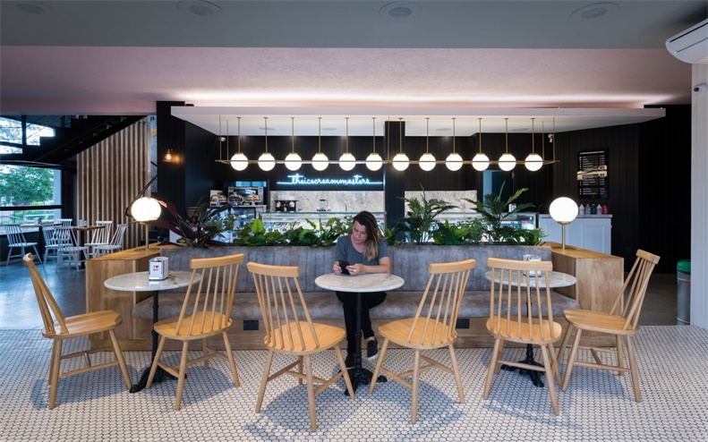 餐飲空間,冰淇淋旗艦店,阿根廷,FERRO & ASSOC.