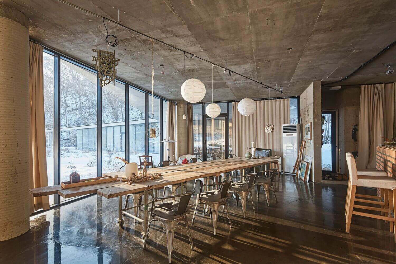 韓國室內設計,郊區建築,住宅空間,國外室內設計,人與自然