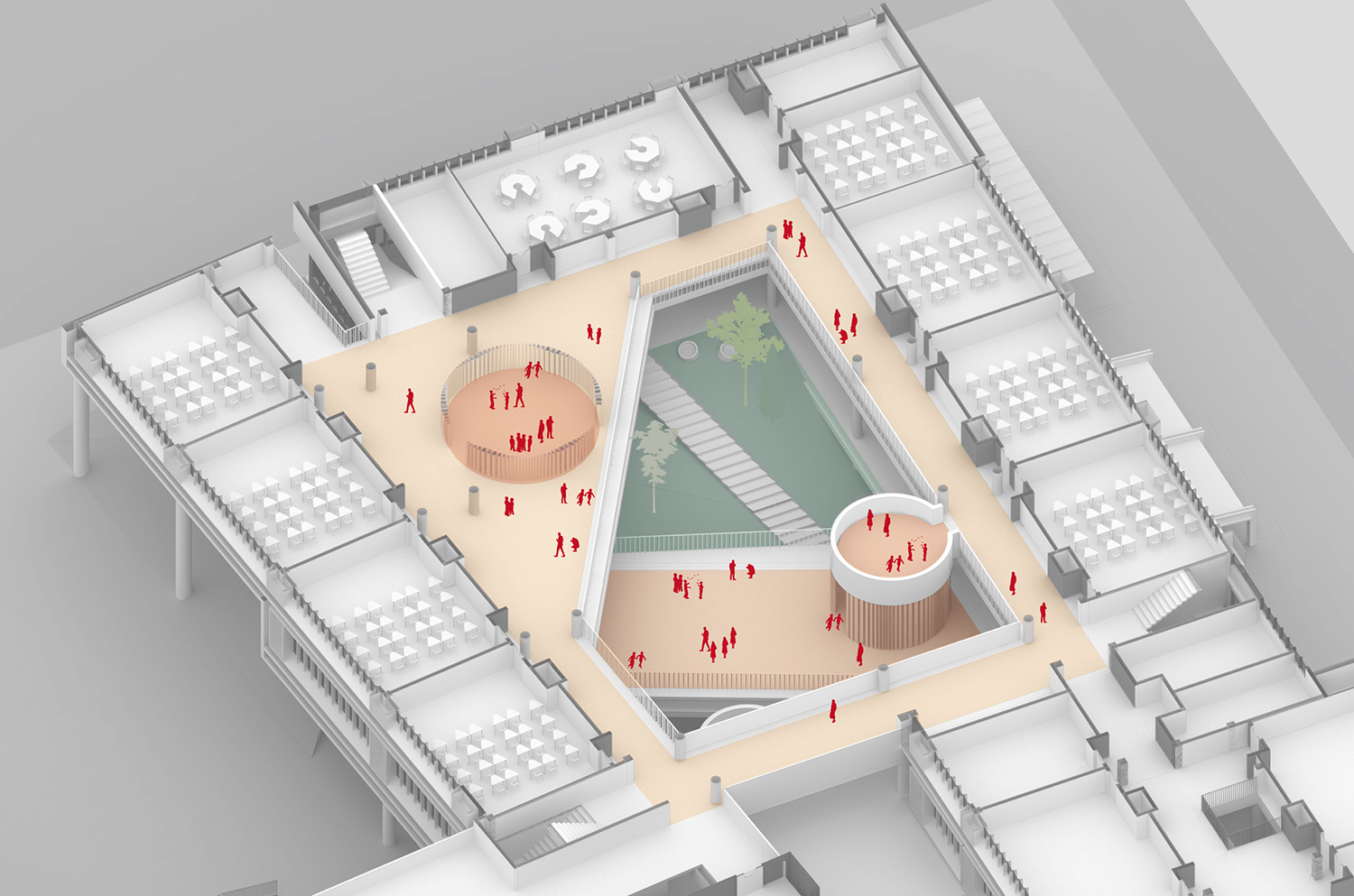 建築設計,築博設計&聯合公設,華中師範大學附屬龍園學校,學校設計,深圳學校設計