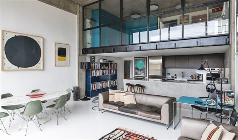 倫敦現代前衛風包豪斯挑高loft宅