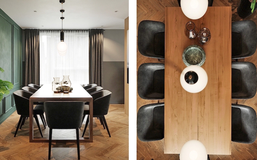 住宅空間,歐美複古風,小宅概念,公寓設計,80平米左右住宅設計