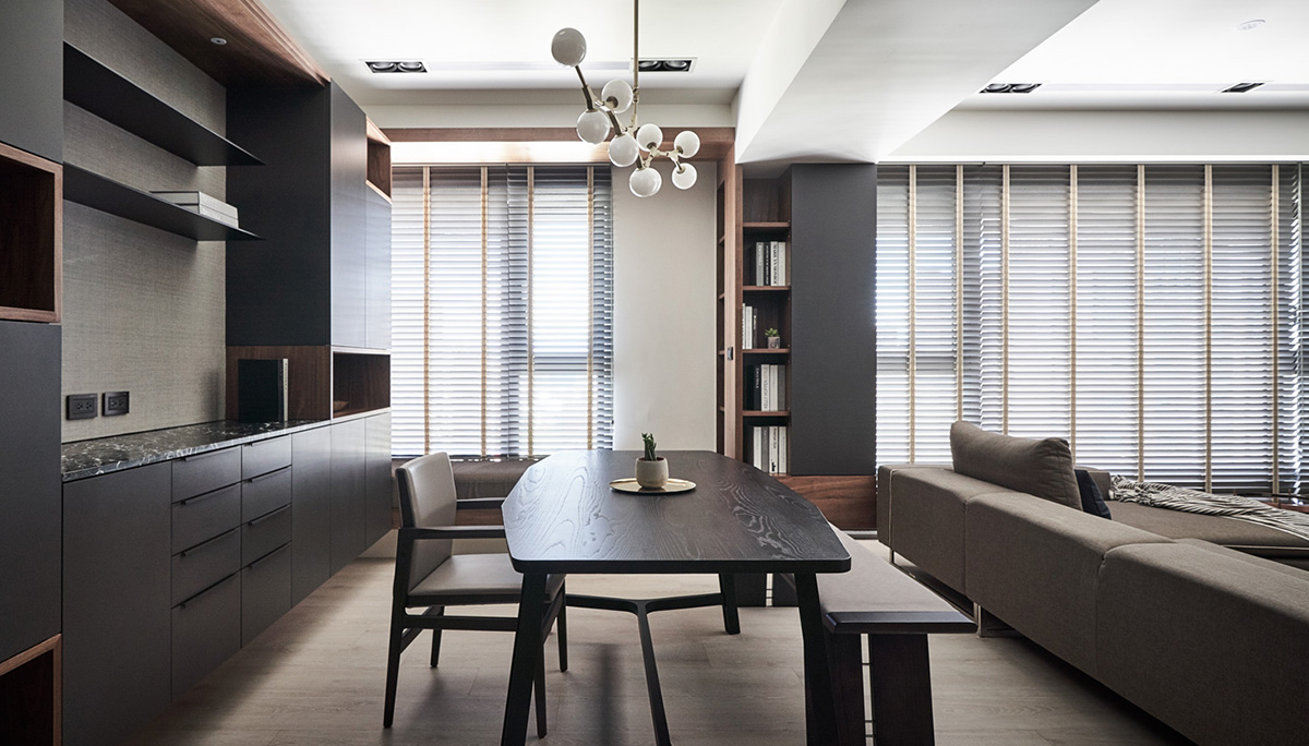 住宅設計,台灣設計,台灣風格,黑白灰住宅,現代風格,大戶型裝修設計