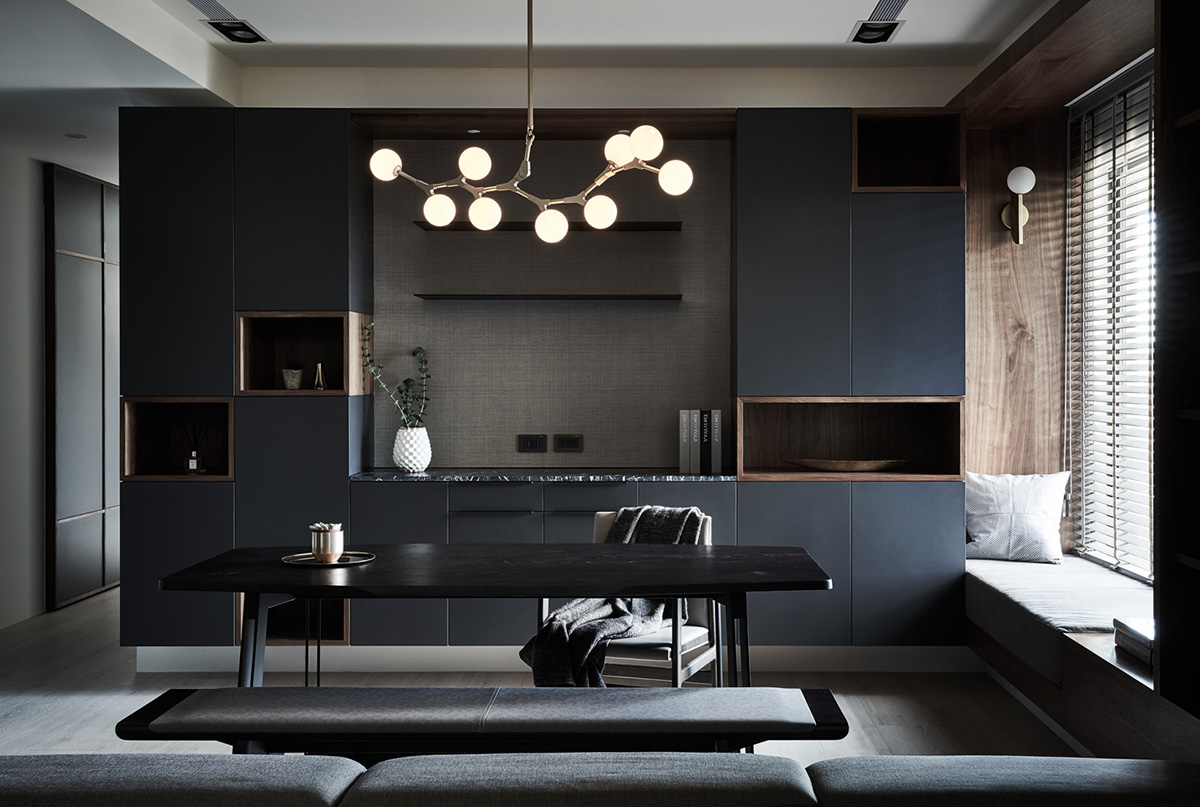 住宅設計,台灣設計,台灣風格,黑白灰住宅,現代風格,大戶型裝修設計