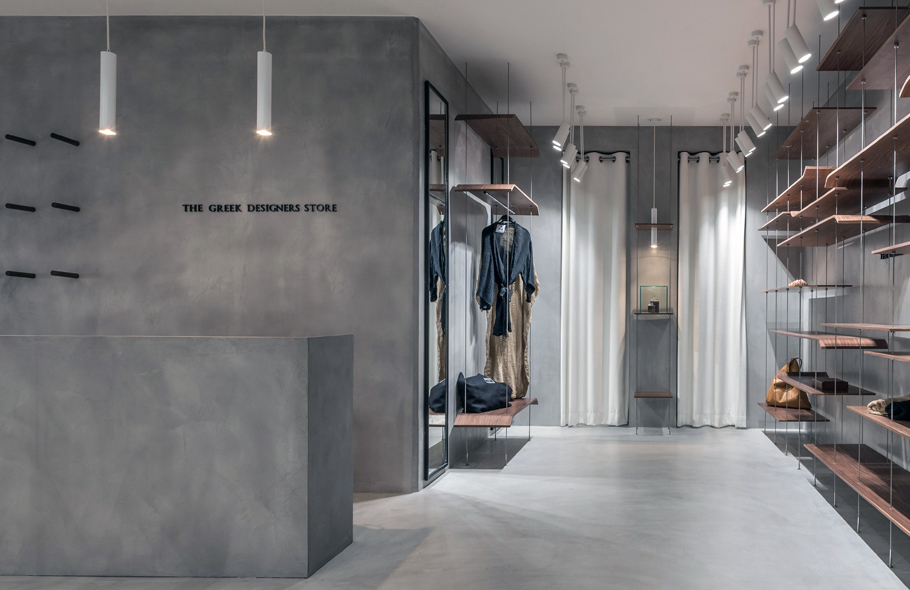 商業空間,零售空間,設計師商店,極簡設計,希臘雅典