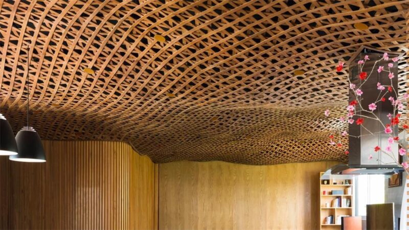 CTA | 木材“雲”狀交錯的越南公寓