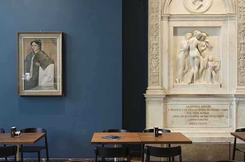 餐飲空間，國外空間設計，布雷拉畫廊，Caffè Fernanda咖啡館，新古典主義，意大利，米蘭