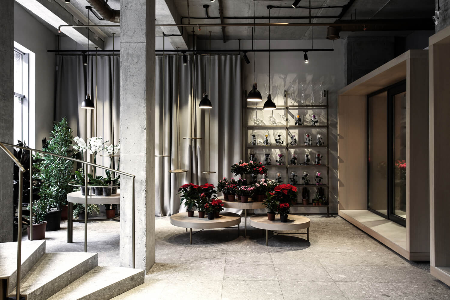 商業空間，極簡主義，花店，Nottdesign