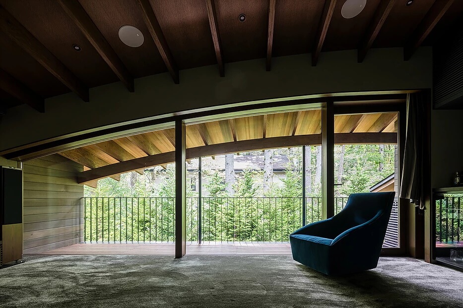 住宅空間,私人住宅,周末別墅,日本輕井澤,建築設計