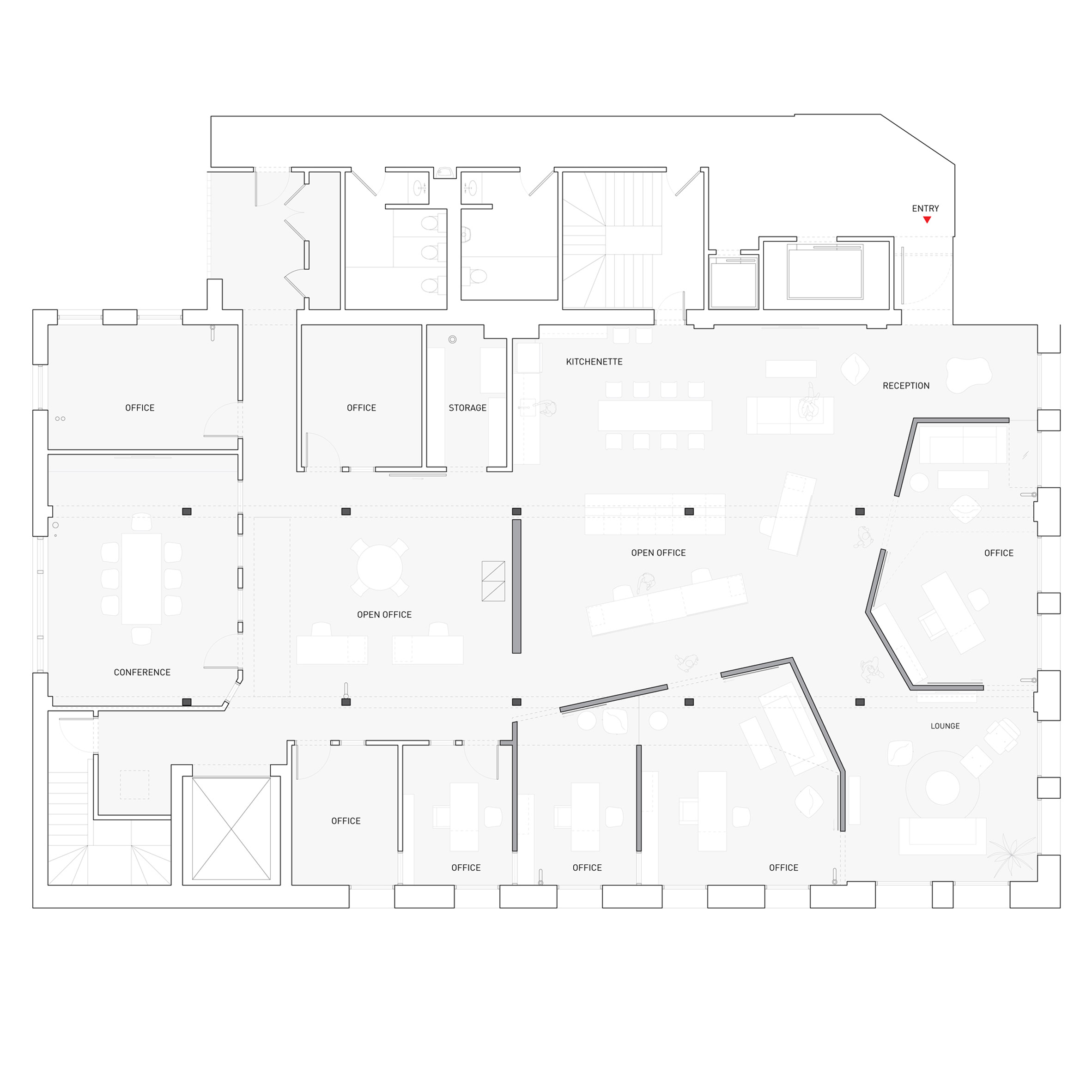 辦公空間,改造設計,建築改造,律所設計,芝加哥,國外辦公空間