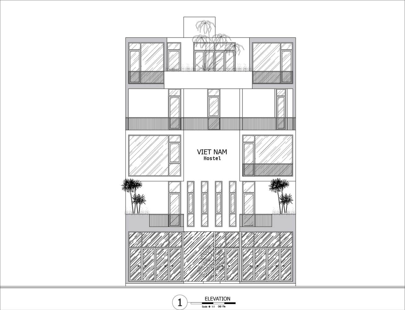 酒店空間,國外旅館設計,越南,青年旅社