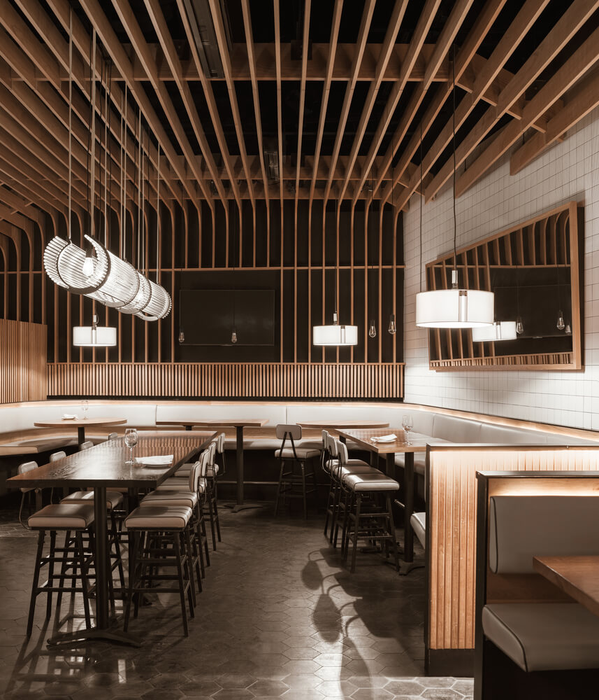 餐飲空間，木質空間，餐廳設計，酒吧餐廳，國外餐廳設計，紐約