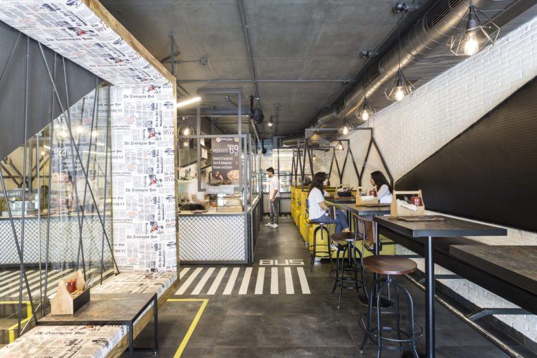 餐飲空間,城市咖啡館,國外餐飲空間設計,印度,室內設計