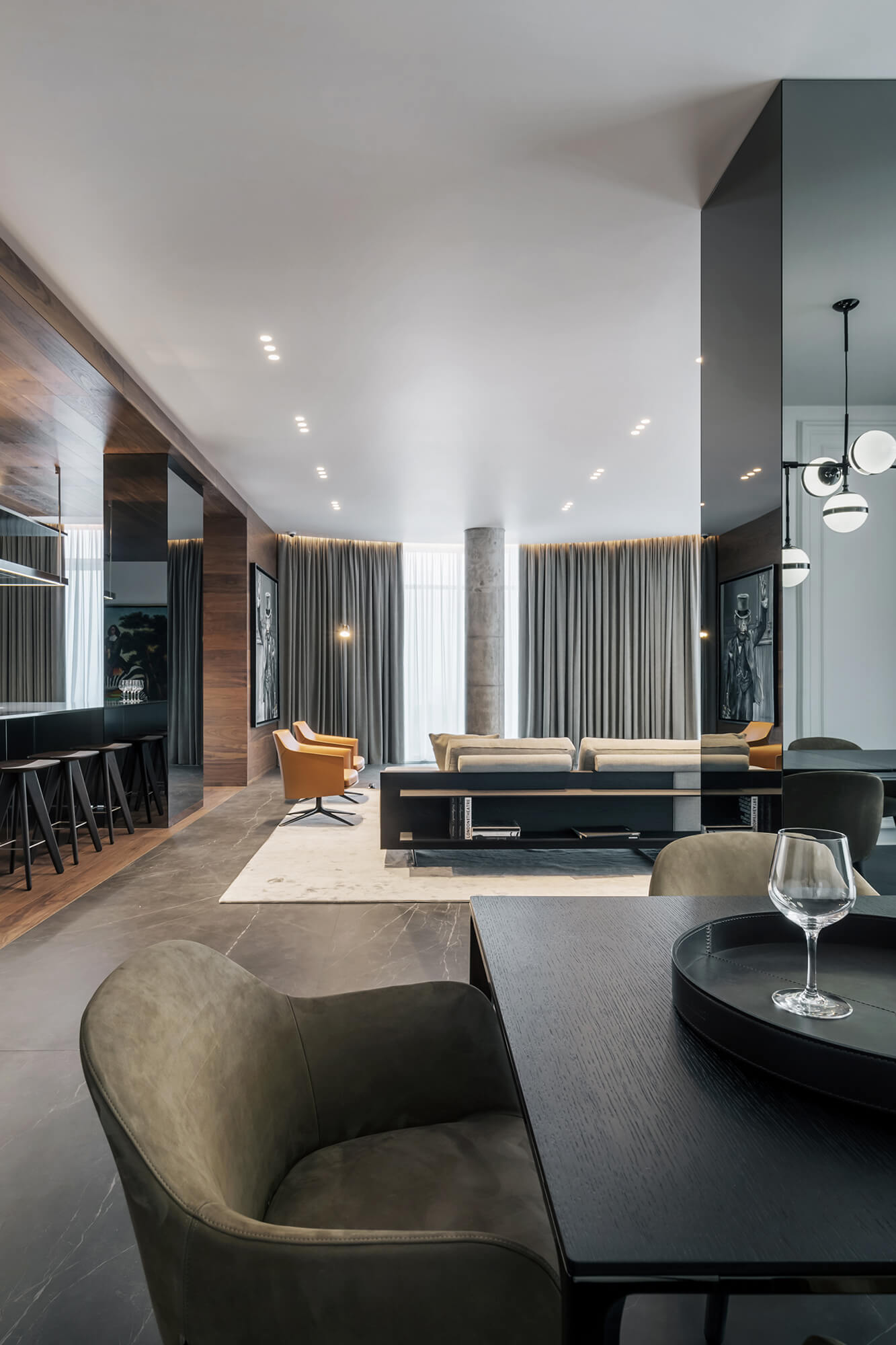 住宅空間,豪華公寓,烏克蘭,YoDezeen,現代風