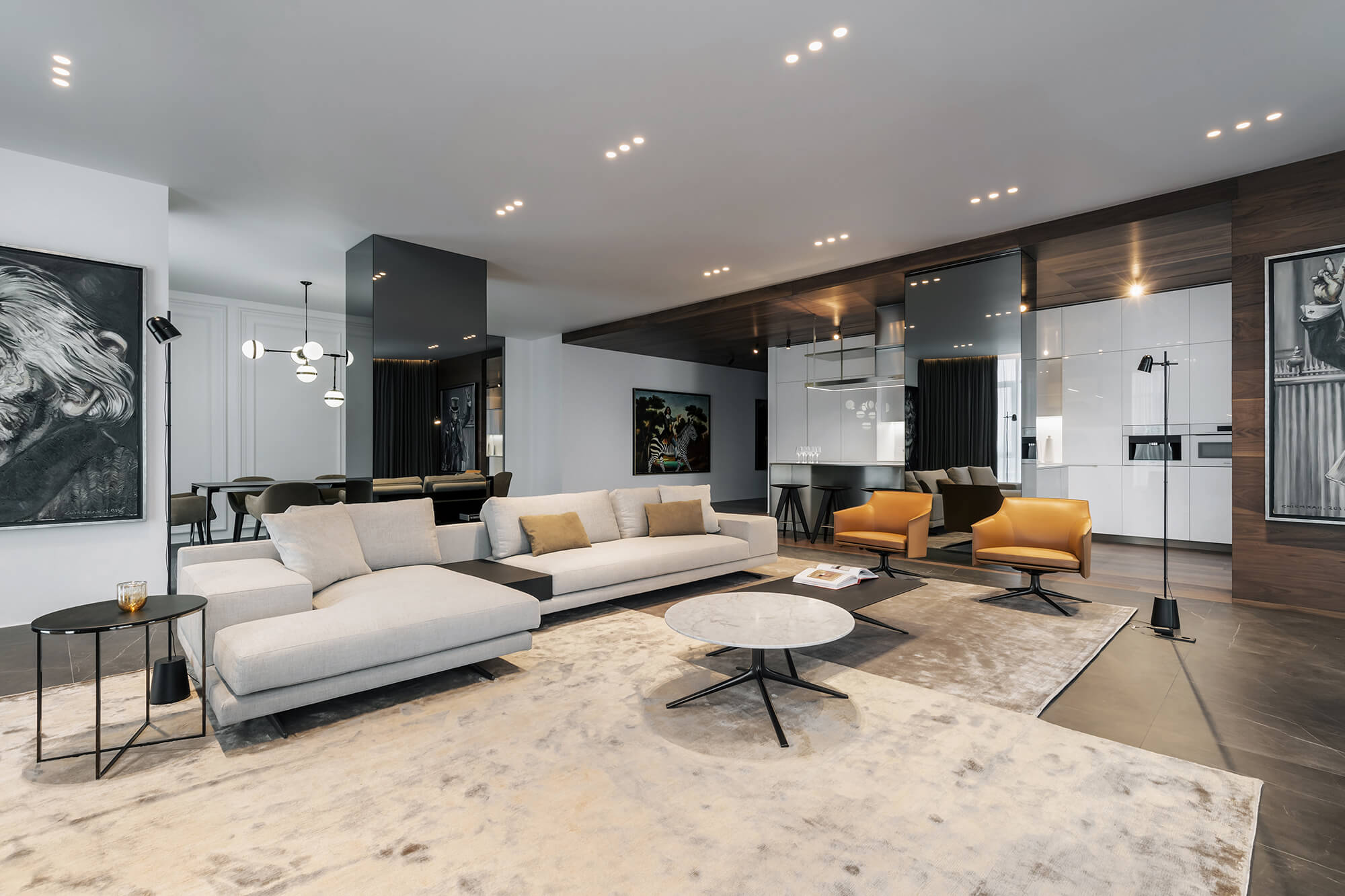 住宅空間,豪華公寓,烏克蘭,YoDezeen,現代風