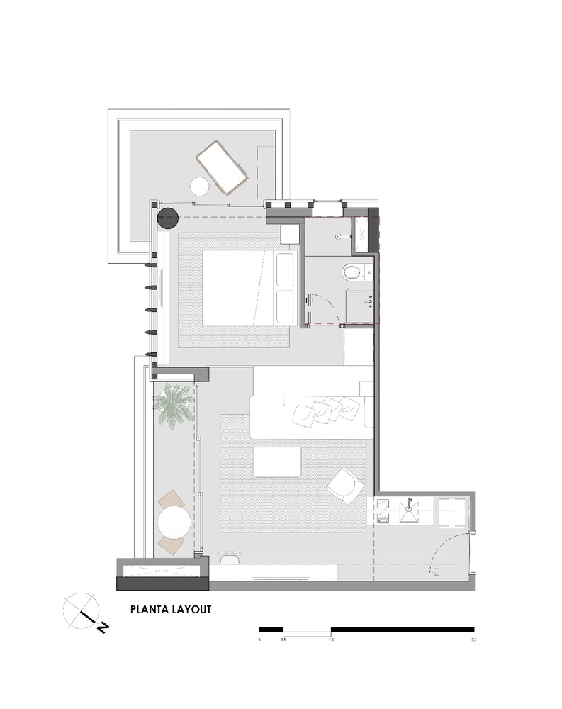 住宅空間,國外住宅設計,巴西,小宅概念,輕工業風