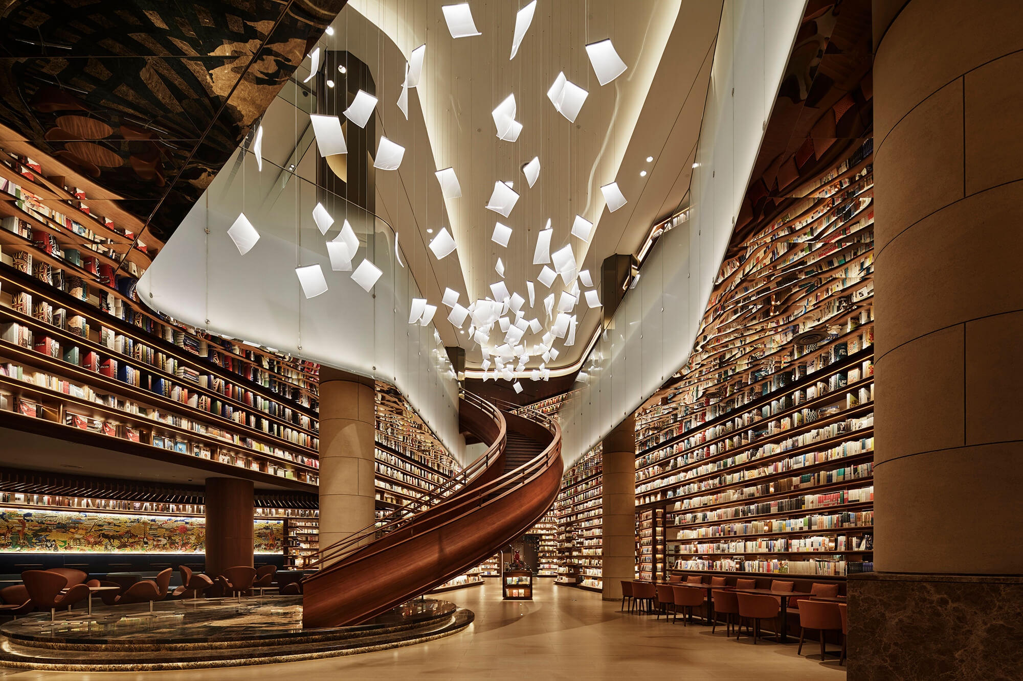 商業空間，書店設計，池貝知子，言幾又·邁科中心旗艦店，西安