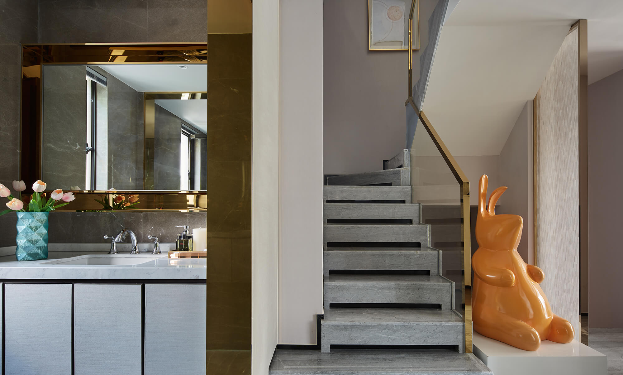 住宅空間，別墅，樣板房設計，景瑞天賦姚江疊墅樣板房，源鈺設計，寧波