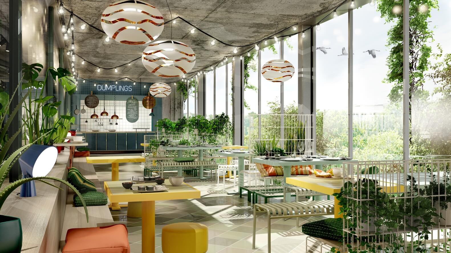 餐飲空間,餐飲設計,國外餐飲設計,德國,建築設計,美食廣場