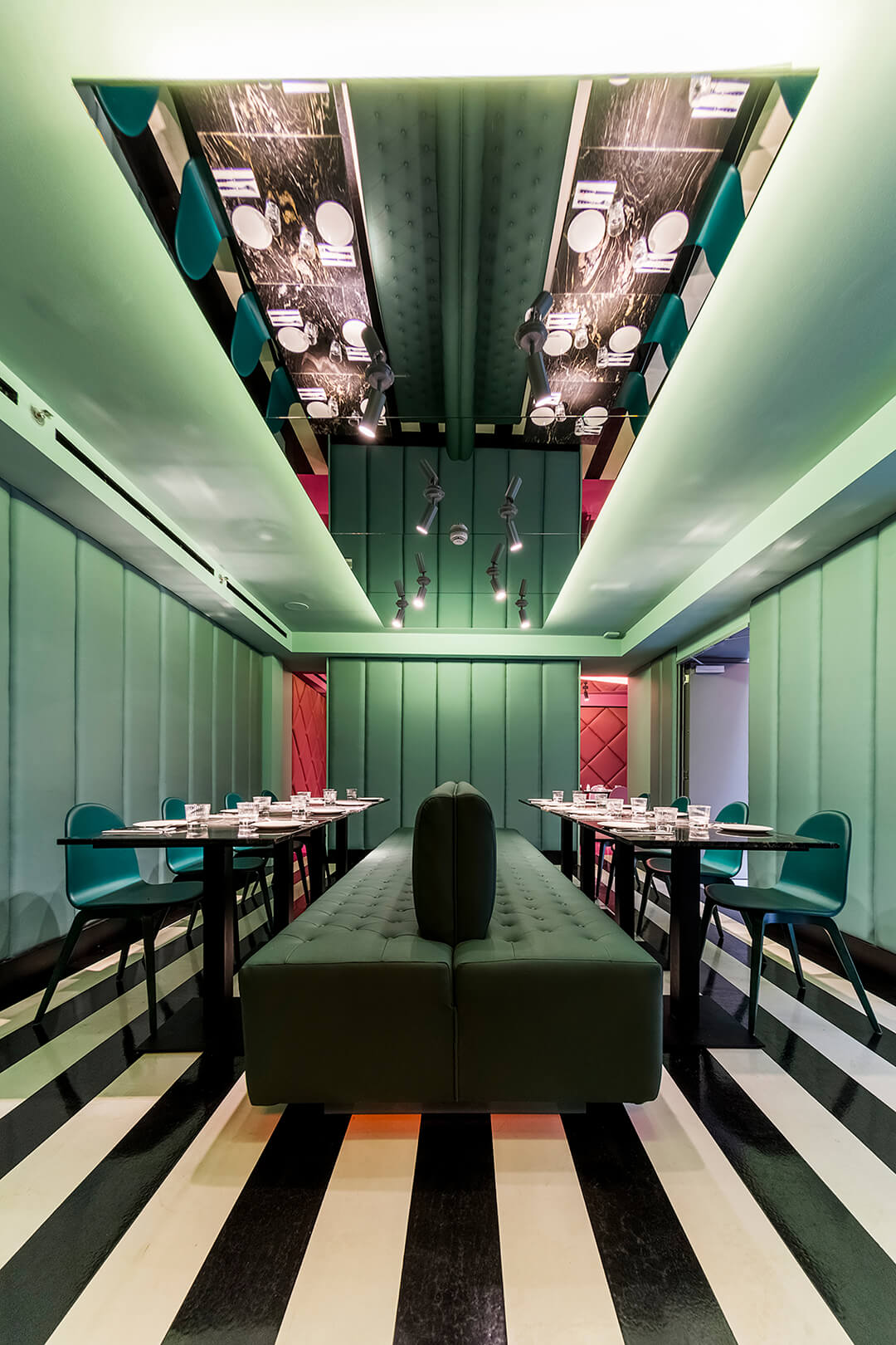 餐飲空間，馬德裏，餐廳設計，特色餐廳，彩色圖形元素