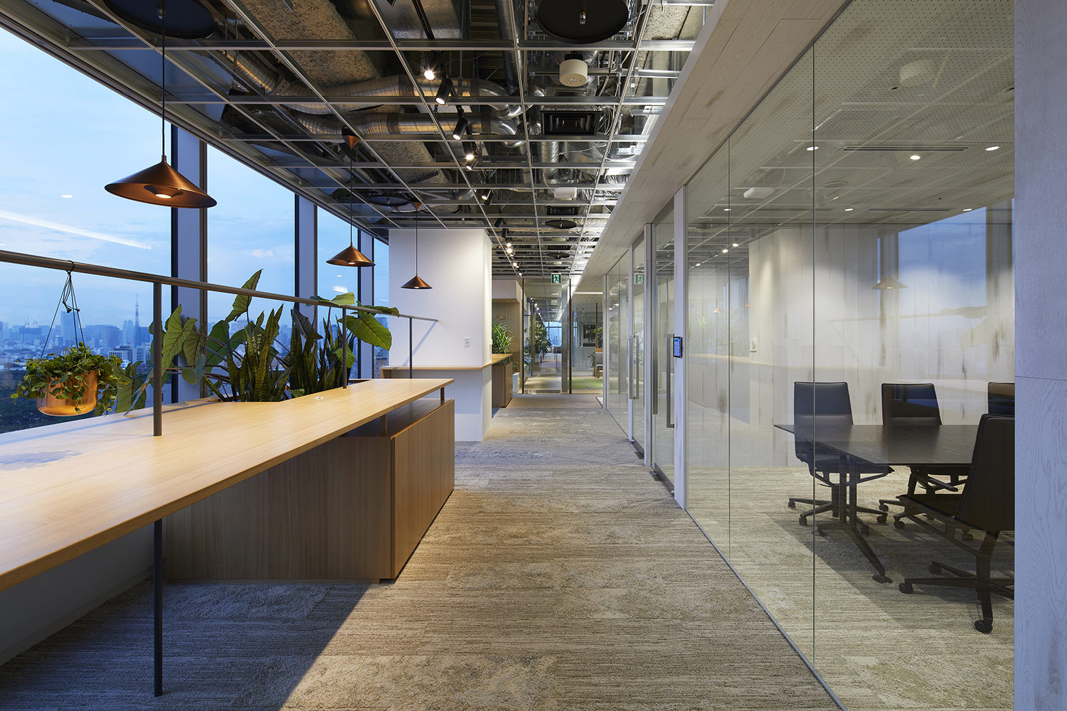 辦公空間,國外辦公設計,現代風格,東京,集團總部