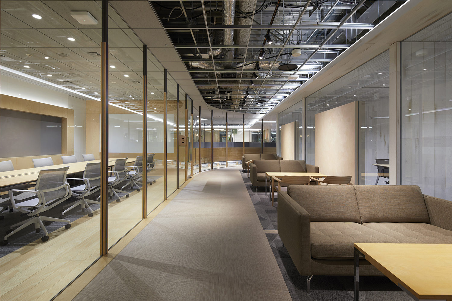 辦公空間,國外辦公設計,現代風格,東京,集團總部