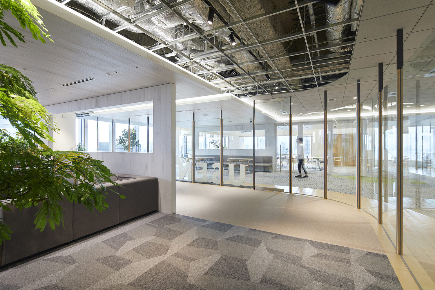 辦公空間,國外辦公設計,現代風格,東京,集團總部