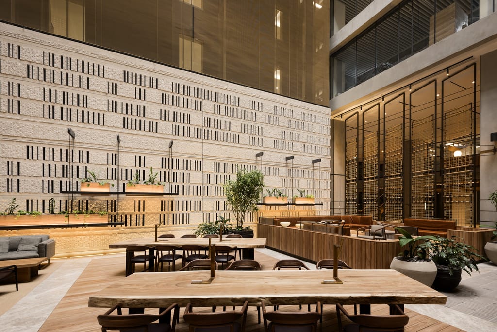 建築改造,中庭設計,大樓中庭,商務休閑空間,Bates Smart,墨爾本