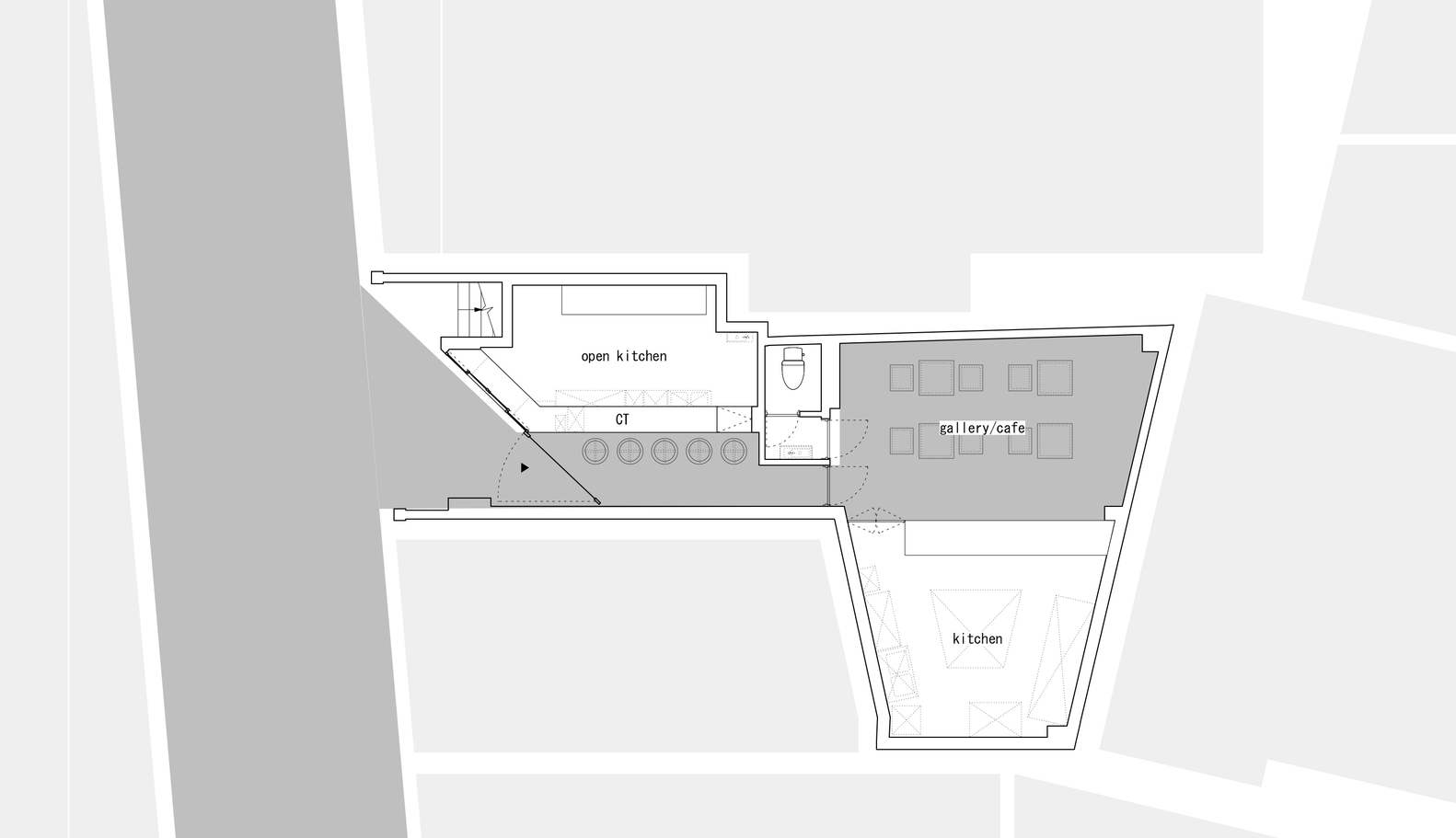 餐飲空間,咖啡館,甜品屋,東京,小戶型,門店改造