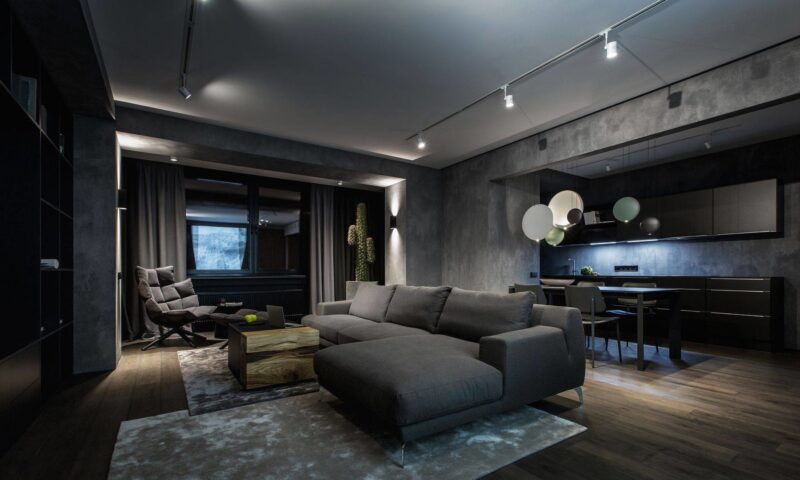 YoDezeen | 烏克蘭90平米單身男子公寓