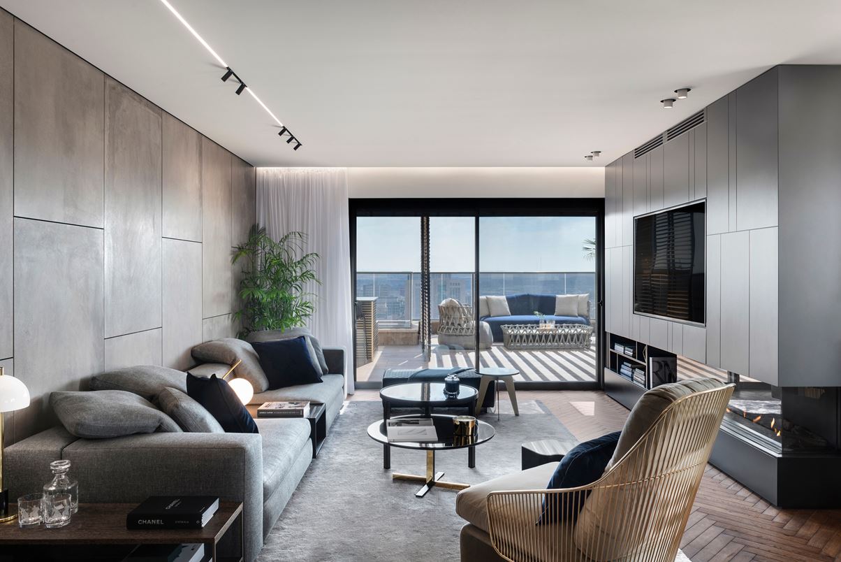 住宅空間,私人住宅,住宅設計,以色列,現代風格,頂層公寓