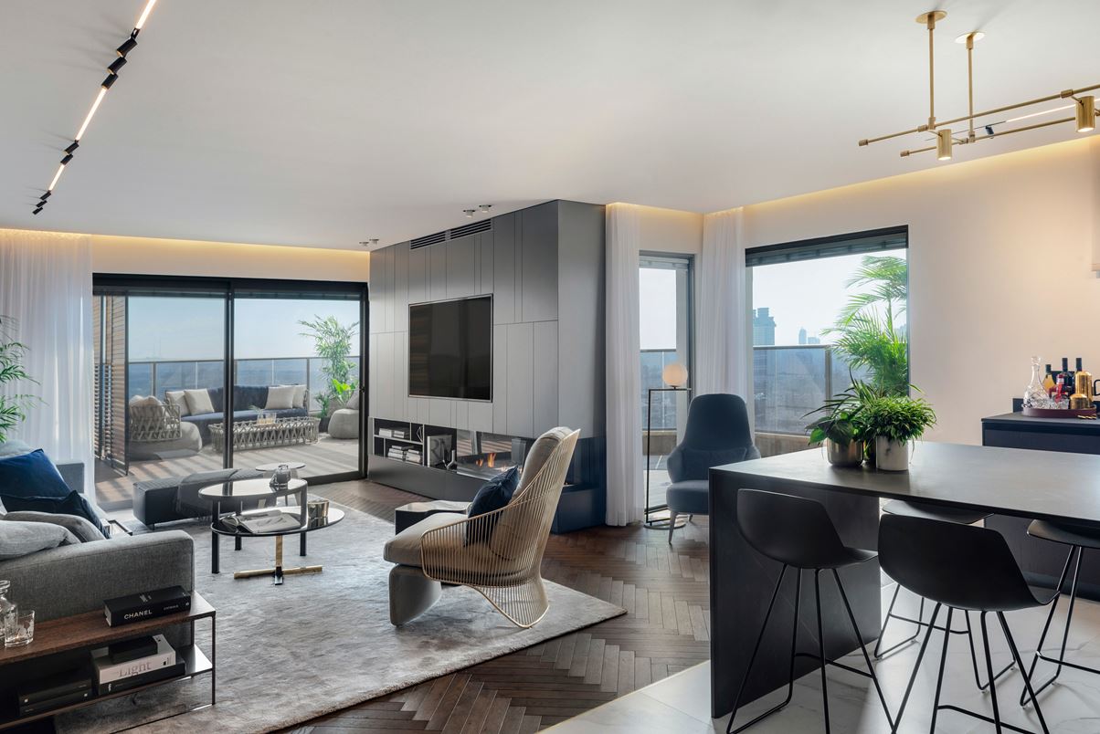 住宅空間,私人住宅,住宅設計,以色列,現代風格,頂層公寓