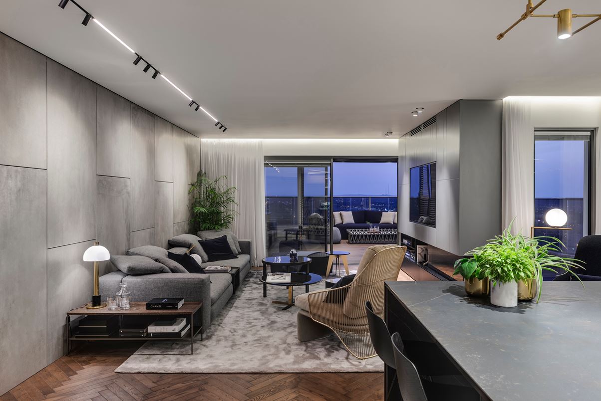 住宅空間,私人住宅,住宅設計,以色列,現代風格,頂層公寓