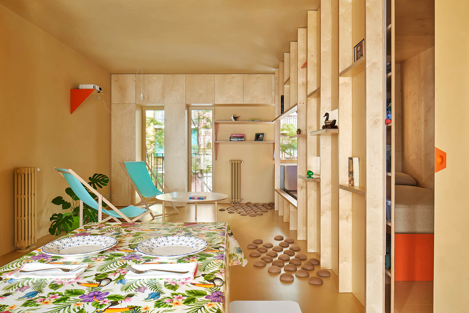 住宅空間,公寓改造,小戶型,46平米住宅設計,木質空間