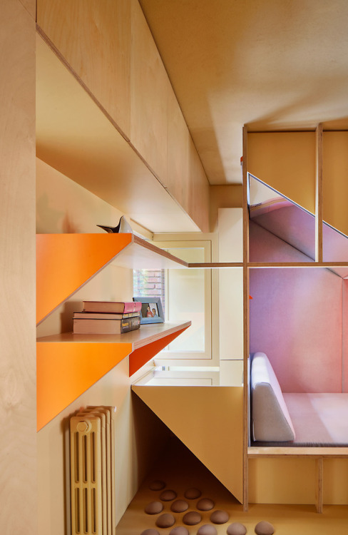 住宅空間,公寓改造,小戶型,46平米住宅設計,木質空間