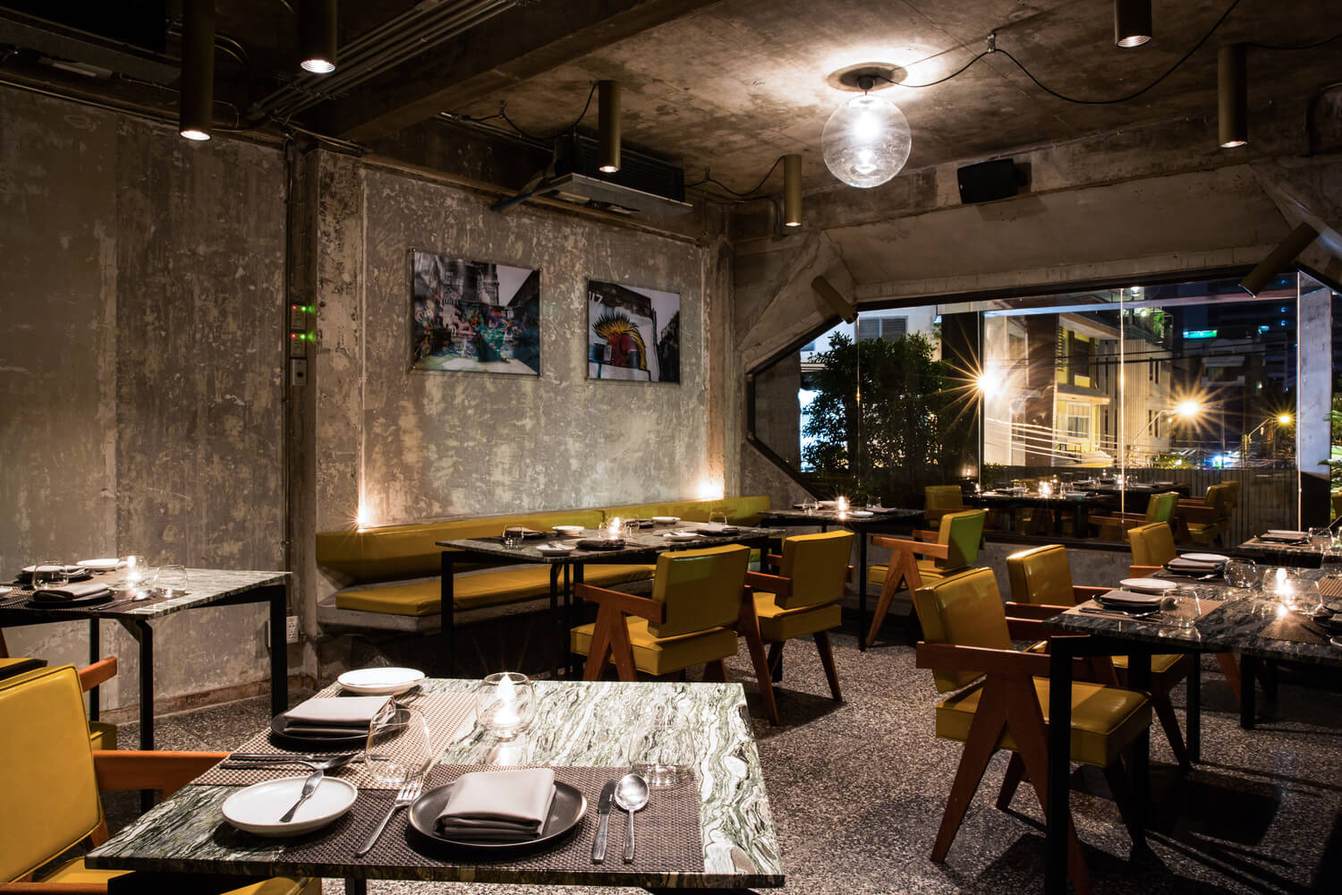 餐飲空間，國外餐廳設計，曼穀，Lump，Bunker餐廳