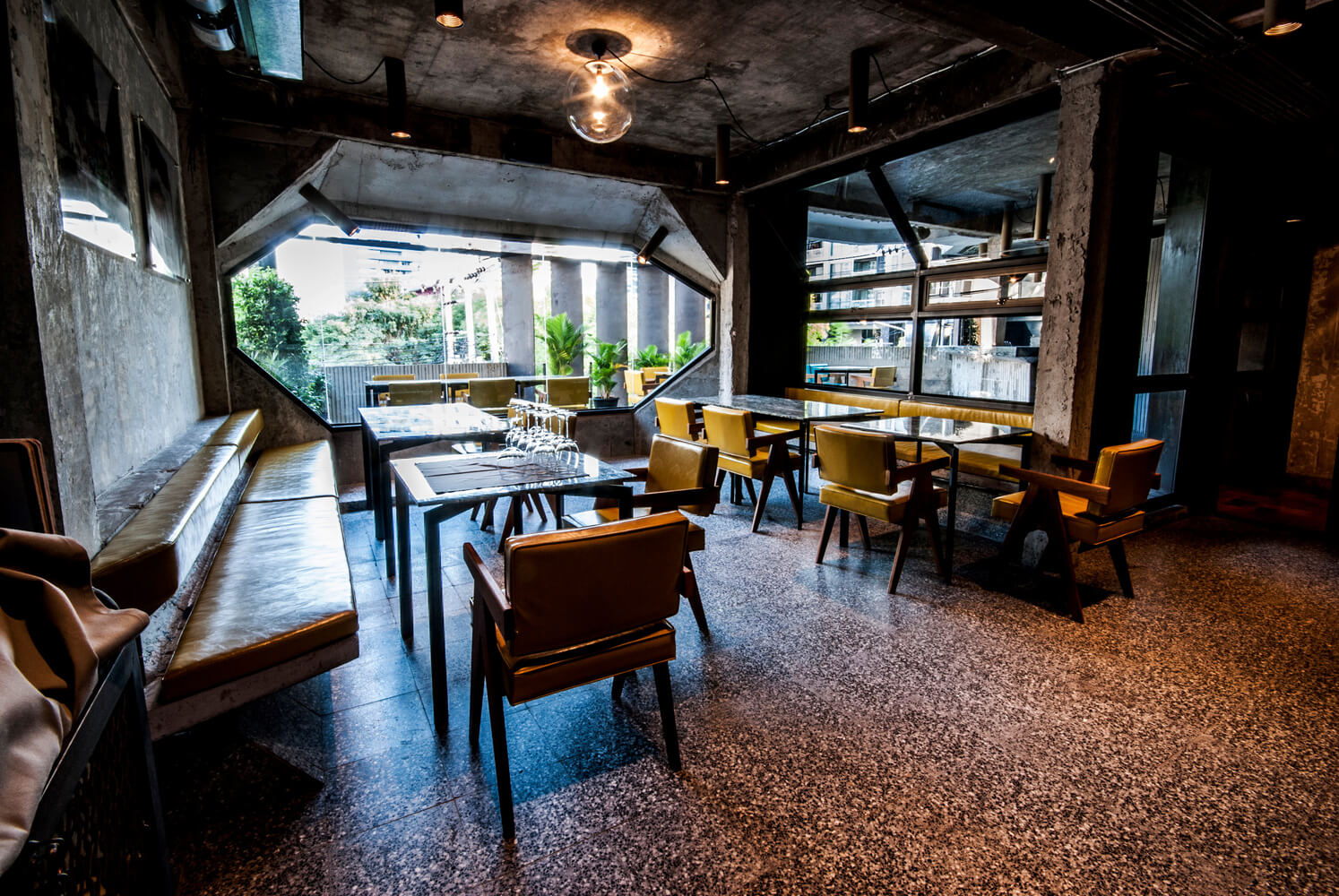 餐飲空間,國外餐廳設計,曼穀,Lump,Bunker餐廳