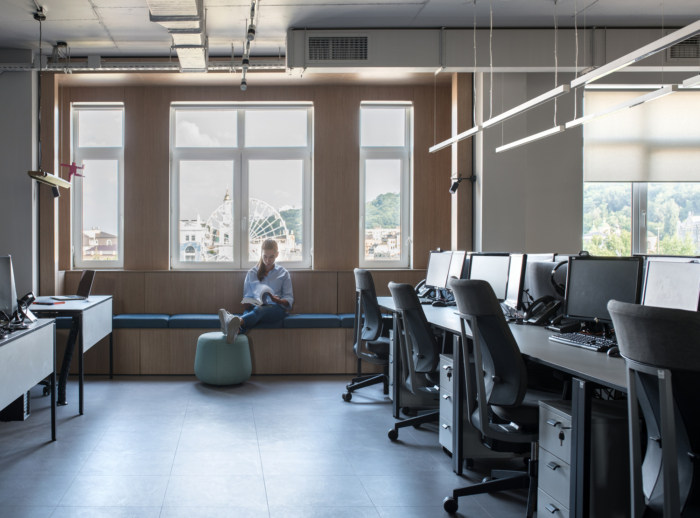 辦公空間,國外辦公室設計,Nika Vorotyntseva,基輔,銀行辦公室
