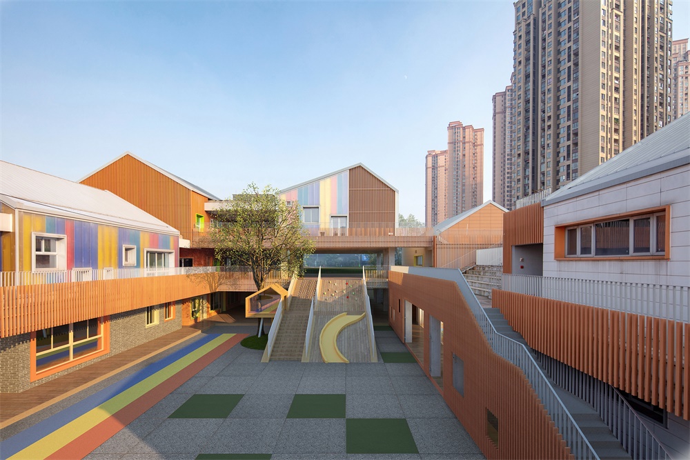 幼兒園設計，重慶，兒童活動中心，幼教中心，IDO元象建築